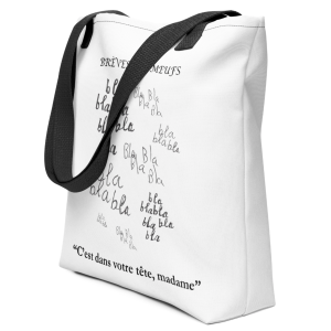 Tote bag c'est dans votre tête, madame