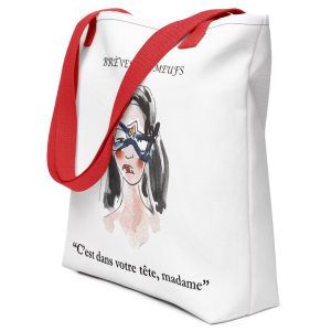 Tote bag c'est dans votre tête, madame